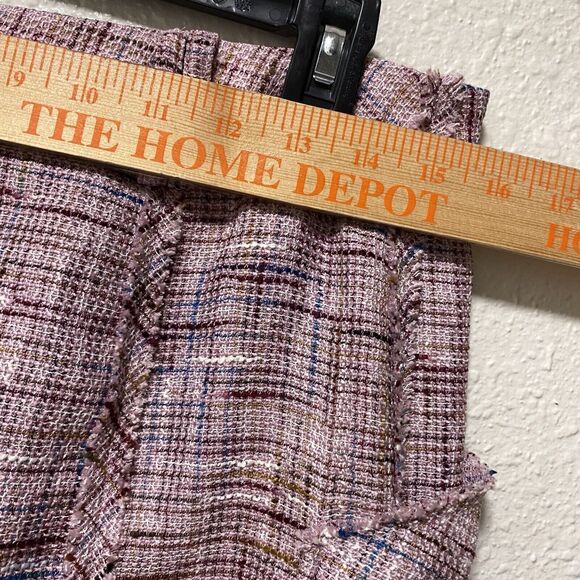 To the max skirt Medium M 6 purple pink pockets layered Tweeted an - Picture 9 of 10